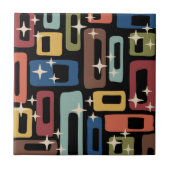 Retro Mid Century Modern Abstract Tegeltje (Voorkant)