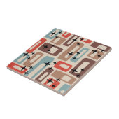 Retro Mid Century Modern Abstract Tegeltje (Zijkant)