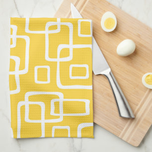 Retro Mid Century Modern Abstract Theedoek