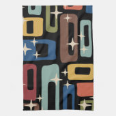 Retro Mid Century Modern Abstract Theedoek (Verticaal)