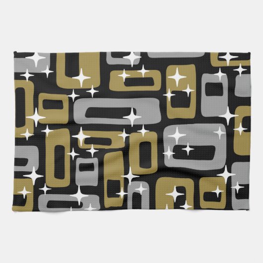 Retro Mid Century Modern Abstract Theedoek (Horizontaal)