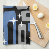 Retro Mid Century Modern Abstract Theedoek (Quarter Fold)