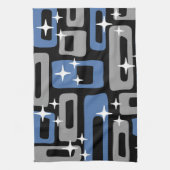 Retro Mid Century Modern Abstract Theedoek (Verticaal)
