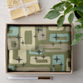 Retro Mid Century Modern Abstract Tissuepapier (Geschenk)