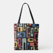 Retro Mid Century Modern Abstract Tote Bag (Achterkant)