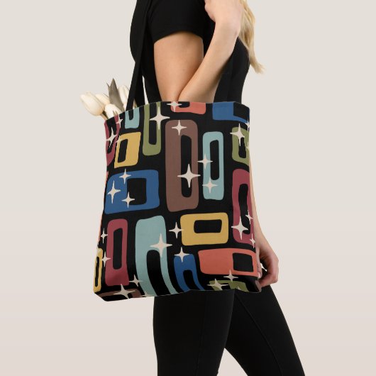 Retro Mid Century Modern Abstract Tote Bag (Dichtbij)