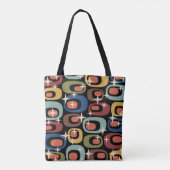 Retro Mid Century Modern Abstract Tote Bag (Achterkant)