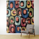 Retro Mid Century Modern Abstract Wandkleed (In situ)