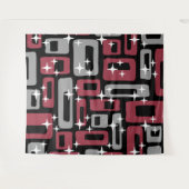 Retro Mid Century Modern Abstract Wandkleed (Voorkant (horizontaal))