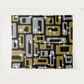 Retro Mid Century Modern Abstract Wandkleed (Voorkant (horizontaal))