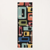 Retro Mid Century Modern Abstract Yogamat (Achterkant)
