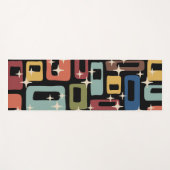 Retro Mid Century Modern Abstract Yogamat (Voorkant (horizontaal))