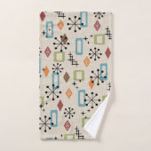 Retro Mid Century Modern Atomic Abstract Pattern Bad Handdoek (Handdoek)