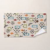 Retro Mid Century Modern Atomic Abstract Pattern Bad Handdoek (Handdoek)