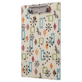 Retro Mid Century Modern Atomic Abstract Pattern Klembord (Links)