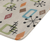 Retro Mid Century Modern Atomic Abstract Pattern Snijplank (Hoek)