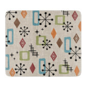 Retro Mid Century Modern Atomic Abstract Pattern Snijplank (Voorkant)