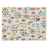 Retro Mid Century Modern Atomic Abstract Pattern Tafelkleed (Voorkant (Horizontaal))