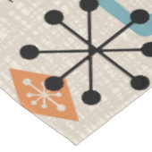 Retro Mid Century Modern Atomic Abstract Pattern Tafelkleed (Gekanteld)