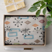 Retro Mid Century Modern Atomic Abstract Pattern Tissuepapier (Geschenk)