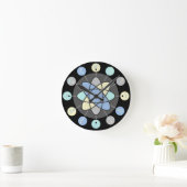 Retro Mid Century Modern Atomic Model Starburst Ronde Klok (Huis)