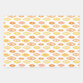 Retro Mid Century Modern atoompatroon Inpakpapier Vel (Voorkant 3)