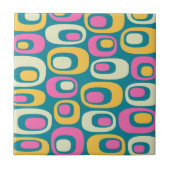 Retro Mid Century Modern atoompatroon Tegeltje (Voorkant)