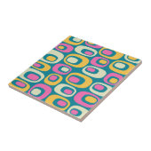 Retro Mid Century Modern atoompatroon Tegeltje (Zijkant)