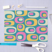 Retro Mid Century Modern atoompatroon Tissuepapier (Craft)