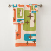 Retro Mid Century Modern Bad Handdoek (Insitu)