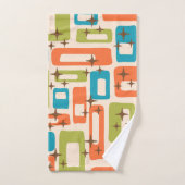 Retro Mid Century Modern Bad Handdoek (Handdoek)