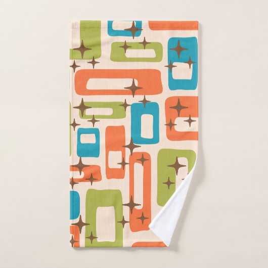 Retro Mid Century Modern Bad Handdoek (Handdoek)