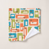 Retro Mid Century Modern Bad Handdoek (Wasdoekje)