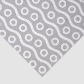 Retro Mid Century Modern Bubble Patroon Tissuepapier (Detail)