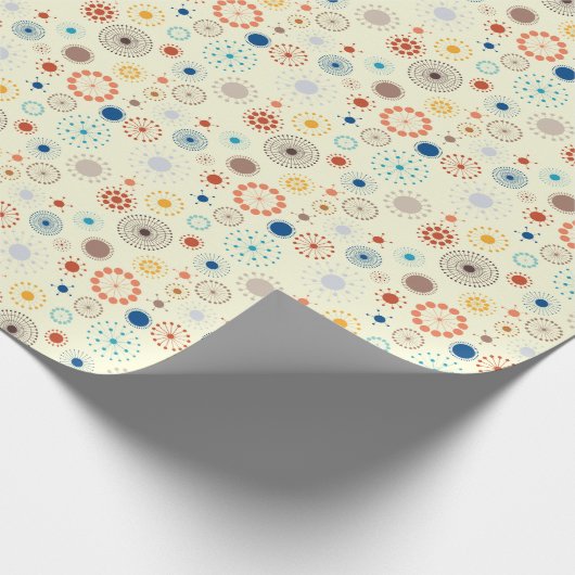 Retro Mid Century Modern Cadeaupapier (Hoek)