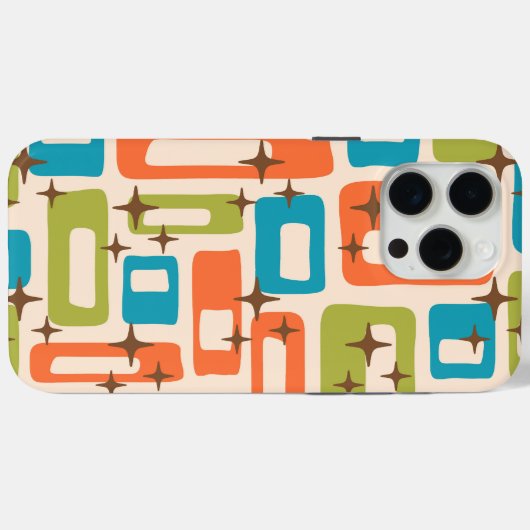 Retro Mid Century Modern Case-Mate iPhone Case (Achterkant (horizontaal))