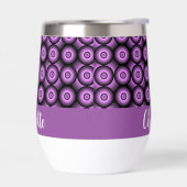 Retro mid century modern cirkel naam monogram (Links)