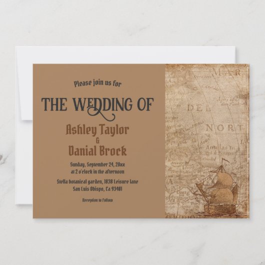  Retro Mid Century Modern Classic Wedding Kaart (Voorkant)