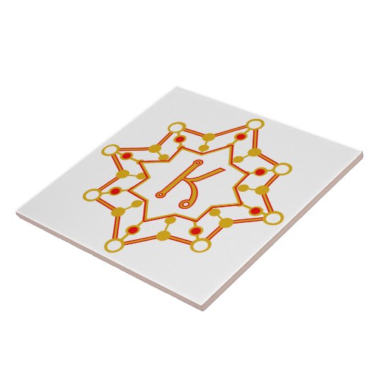 Retro Mid-Century Modern Design gepersonaliseerd Tegeltje (Zijkant)