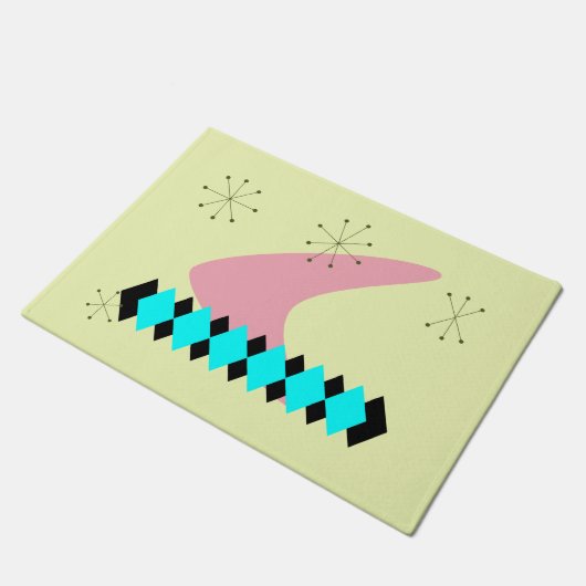 Retro Mid Century Modern Deurmat (Schuin)