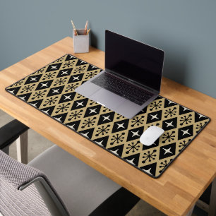 Retro Mid Century Modern Diamant Starburst Patroon Bureaumat