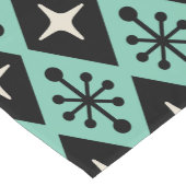 Retro Mid Century Modern Diamant Starburst Patroon Korte Tafelloper (Hoek)