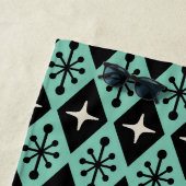 Retro Mid Century Modern Diamant Starburst Patroon Strandlaken (In situ)