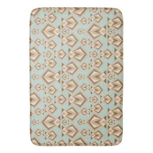 Retro Mid Century Modern Diamond Badmat (Voorkant Verticaal)