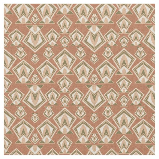 Retro Mid Century Modern Diamond Stof (Close Up)