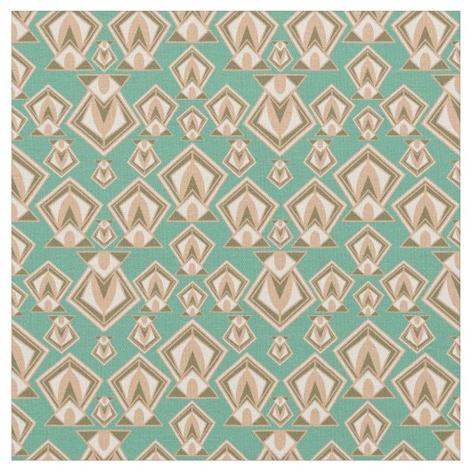 Retro Mid Century Modern Diamond Stof (Close Up)