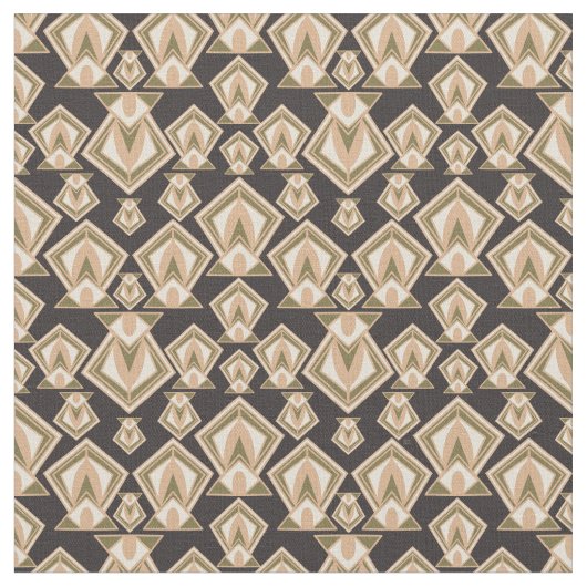 Retro Mid Century Modern Diamond Stof (Close Up)