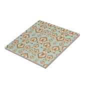 Retro Mid Century Modern Diamond Tegeltje (Zijkant)