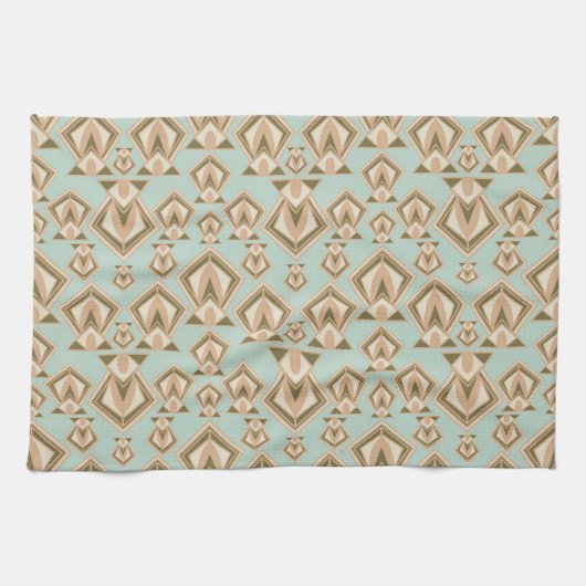 Retro Mid Century Modern Diamond Theedoek (Horizontaal)