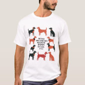 Retro Mid-Century Modern Dogs 50s 60s Style abstra T-shirt (Voorkant)